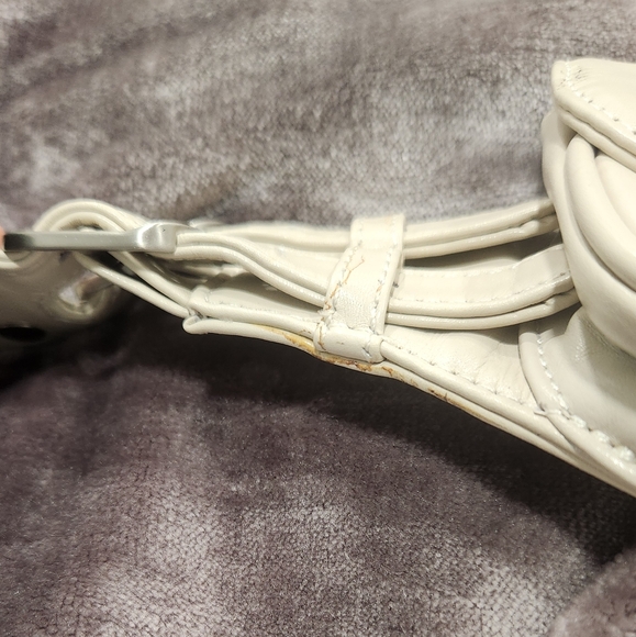 BVNDI Cream Leather Fanny Double Pack Bag - Picture 10 of 11